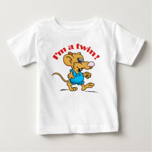 Mig förmiddag ett tvilling- och mig för! Mousey T-shirt