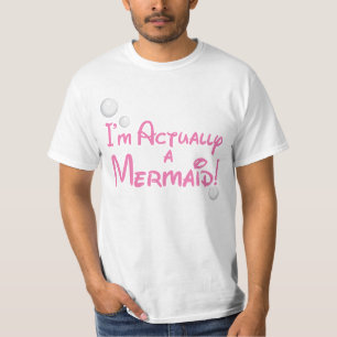 Mig förmiddag faktiskt en sjöjungfrudesign t-shirt