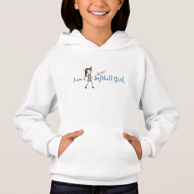 "Mig förmiddag flicka för en softball" Tee (Framsida)