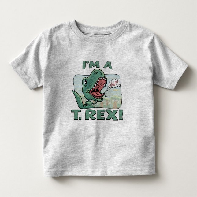Mig förmiddag för en Dinosaurgåva för T. Rex idéer Tee (Framsida)