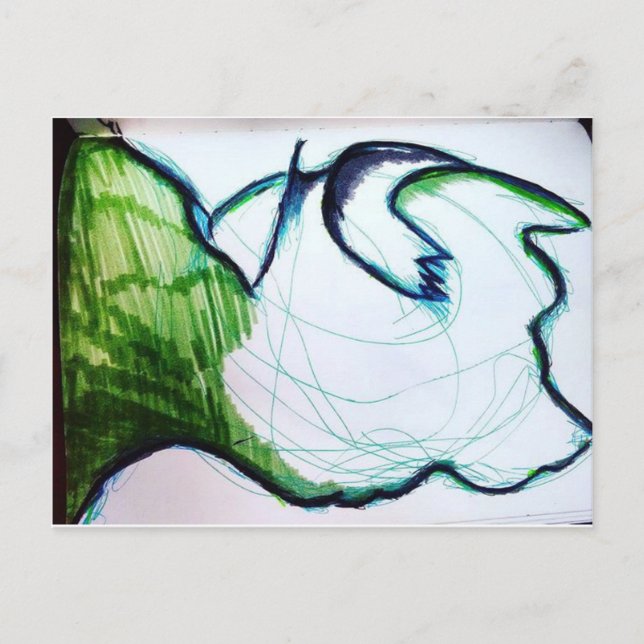 Mig förmiddag främlingsaken vykort (Framsida)