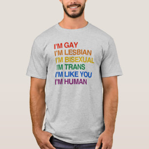 Mig förmiddag GLBT mig förmiddagMÄNNISKA Tee