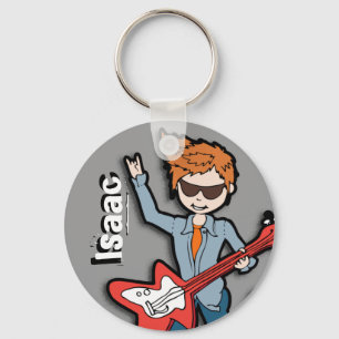 "Mig förmiddag grafisk namngiven keychain för en Nyckelring
