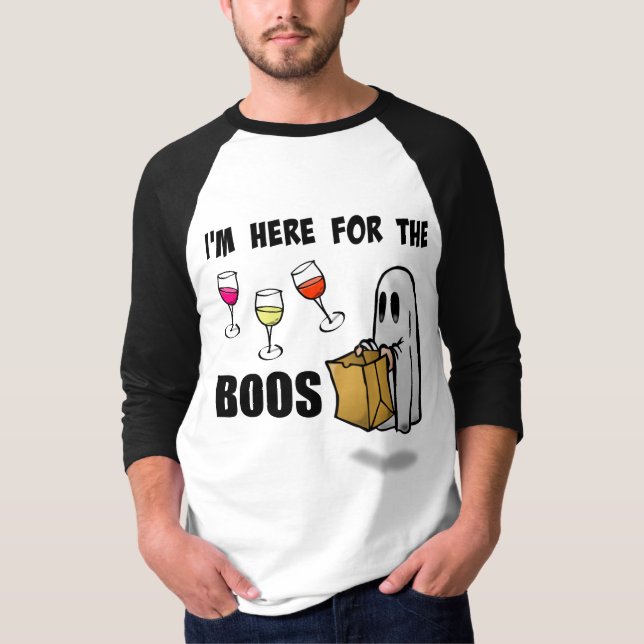 Mig förmiddag här för den roliga Halloween för bu T Shirt (Framsida)