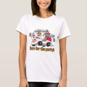 Mig förmiddag här för flickorna för partyGolfv T-shirt