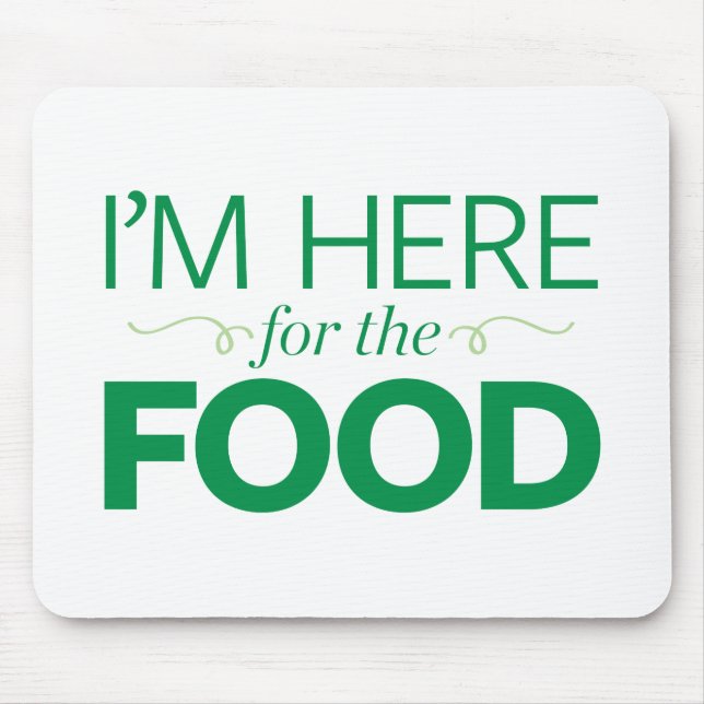 Mig förmiddag här för maten musmatta (Framsidan)