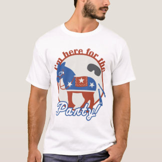 Mig förmiddag här för partyet! t-shirt