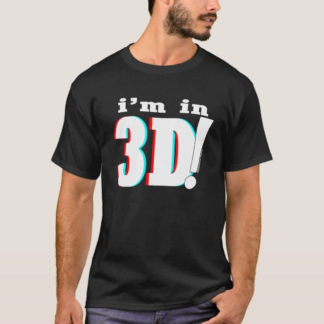 mig förmiddag i 3D! - Universal Tee Shirt (Framsida)