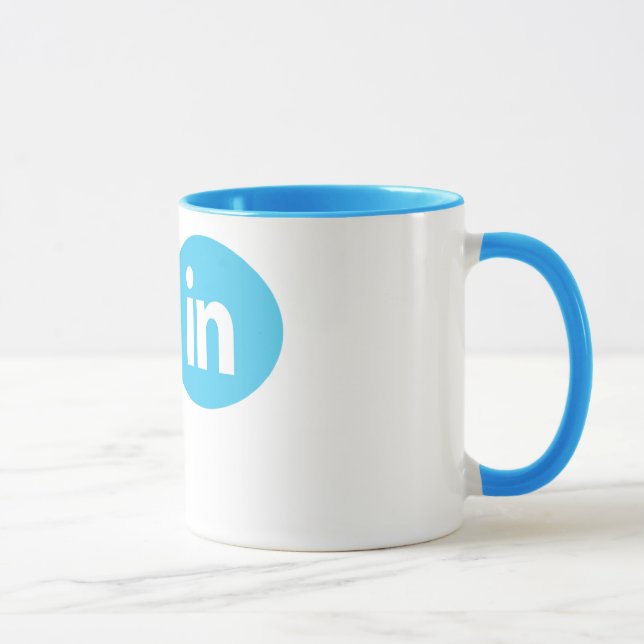"Mig förmiddag#in" - Twitter & LinkedIn mugg (Höger)