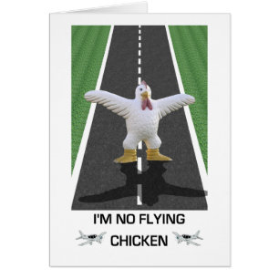 Mig förmiddag ingen flyghöna hälsningskort