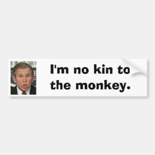 Mig förmiddag ingen släkting till apan Bush Bildekal