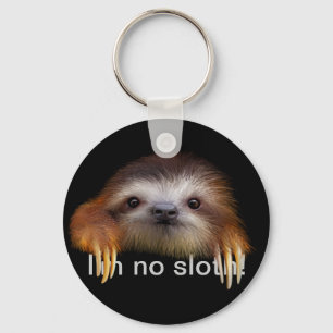 Mig förmiddag ingen Sloth Keychain Nyckelring