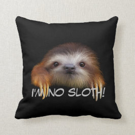 Mig förmiddag ingen Slothdekorativ kudde
