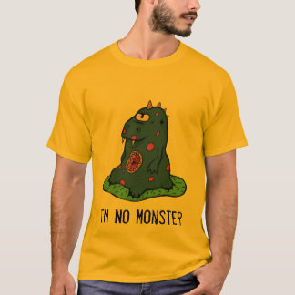 Mig förmiddag ingen textversion för monster 19 tee shirt