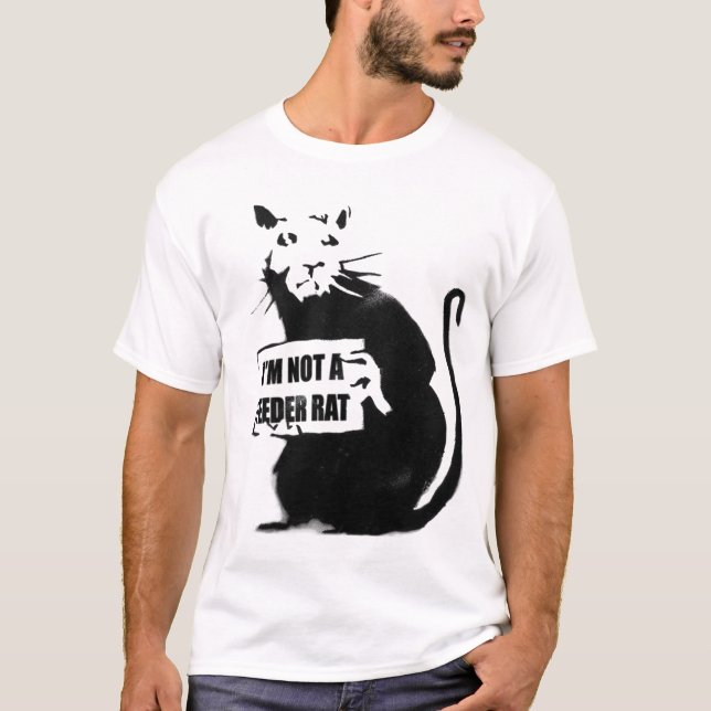 Mig förmiddag inte en förlagematareråtta tee (Framsida)