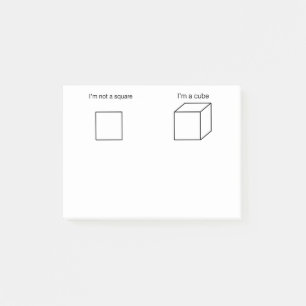 Mig förmiddag inte en kvadrera post-it block