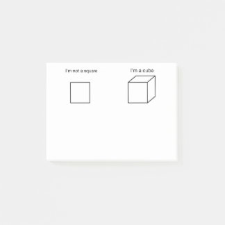 Mig förmiddag inte en kvadrera post-it block