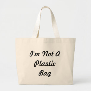 Mig förmiddag inte en plastpåse jumbo tygkasse