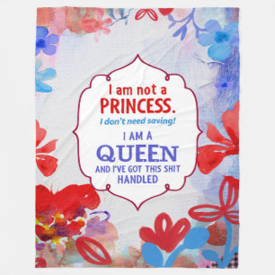 Mig förmiddag inte en Princess, I-förmiddag en Fleecefilt