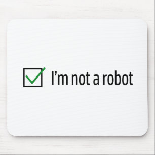 Mig förmiddag inte en robot musmatta