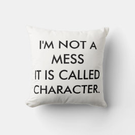 Mig förmiddag INTE ETT OREDA! Overstuffed Kudde