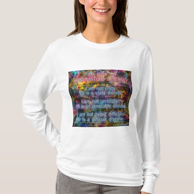 Mig förmiddag inte min rheumatoid sjukdom t shirt (Framsida)