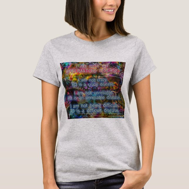 Mig förmiddag inte min rheumatoid sjukdom tee shirt (Framsida)