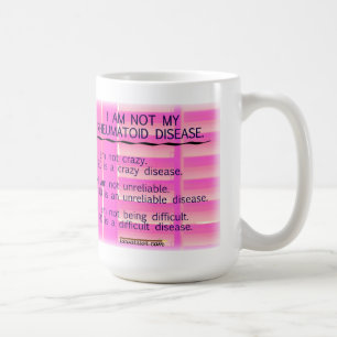 Mig förmiddag inte min rheumatoid sjukdommugg kaffemugg