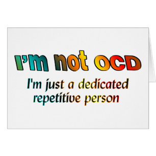 Mig förmiddag inte OCD… Hälsningskort