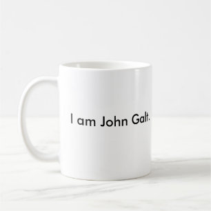 Mig förmiddag John Galt. Kaffemugg