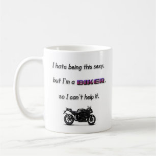 "Mig förmiddag kaffemugg för en BIKER"