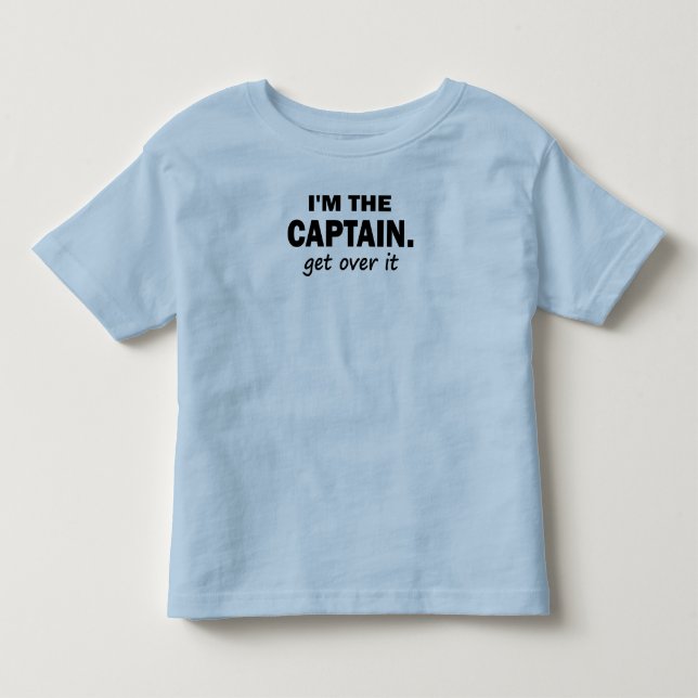 Mig förmiddag kaptenen. Få över den - som är rolig Tee Shirt (Framsida)