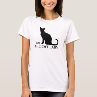 Mig förmiddag kattdamkvinna TShirt Tee