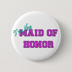Mig förmiddag maid of honor knapp