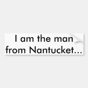 Mig förmiddag manen från Nantucket Bildekal