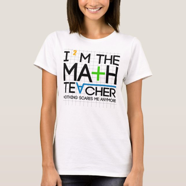 Mig förmiddag Mathlärare T-shirt (Framsida)