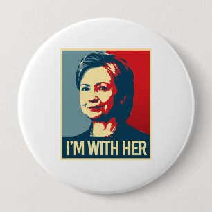 mig förmiddag med den hillary affischen - - knapp