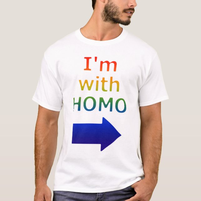 "Mig förmiddag med den HOMO" t-skjortan Tee (Framsida)