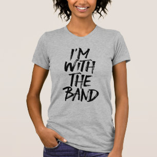 Mig förmiddag med den musikband borstade bokstäv tee