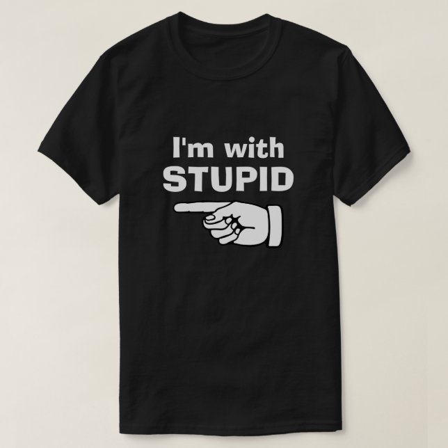 Mig förmiddag med dumt - rolig t-shirt (Design framsida)