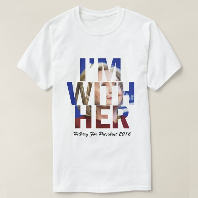 Mig förmiddag med henne Hillary Clinton T Shirt (Design framsida)