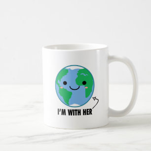 Mig förmiddag med henne - planetjorddag kaffemugg