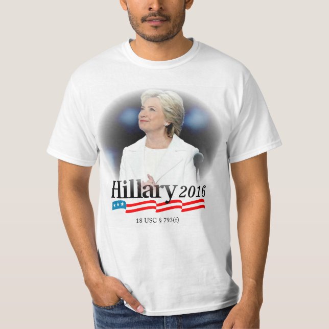 Mig förmiddag med Hillary 2016 T-shirt (Framsida)