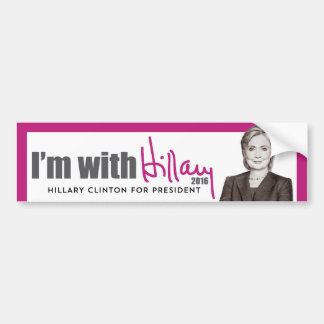 Mig förmiddag med Hillary - Hillary Clinton för Bildekal