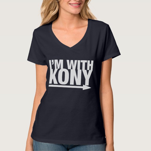 Mig förmiddag MED KONY-T-tröja Tee Shirt (Framsida)