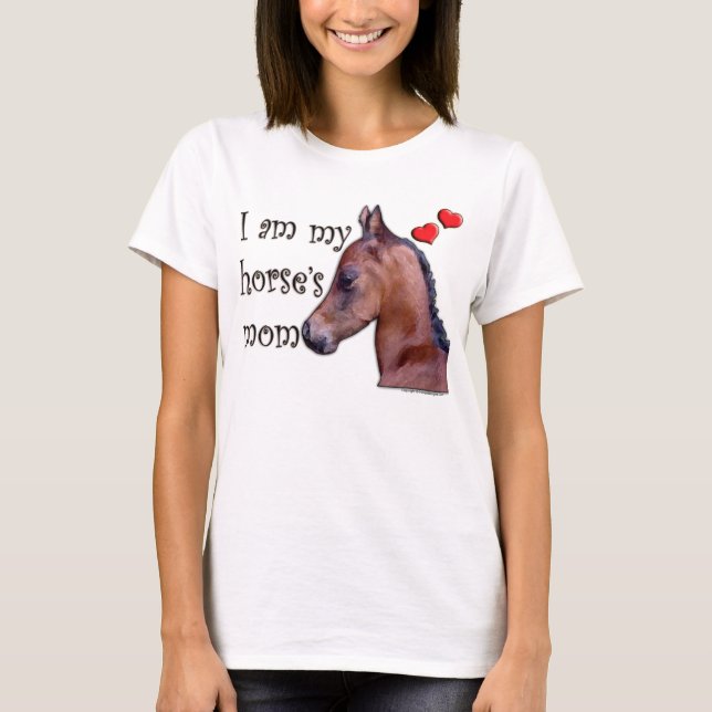 Mig förmiddag min häst mamma t-shirt (Framsida)