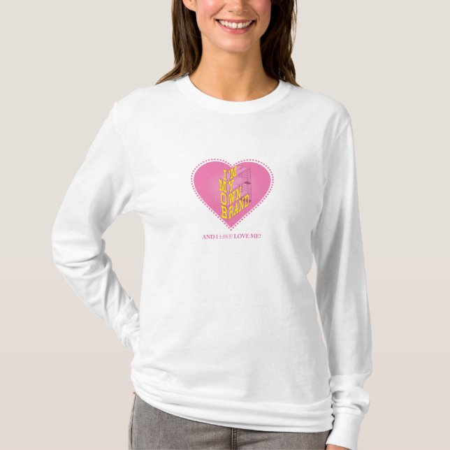 Mig förmiddag mitt egentillverkat - och jag älskar tee shirt (Framsida)