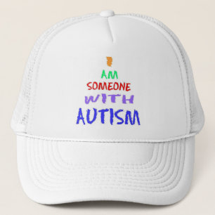 "MIG FÖRMIDDAG NÅGON MED (målad) AUTISM", Keps