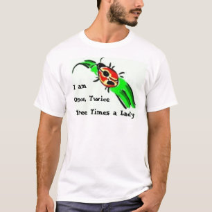 Mig förmiddag, när, två gånger, tre tider en d t-shirt