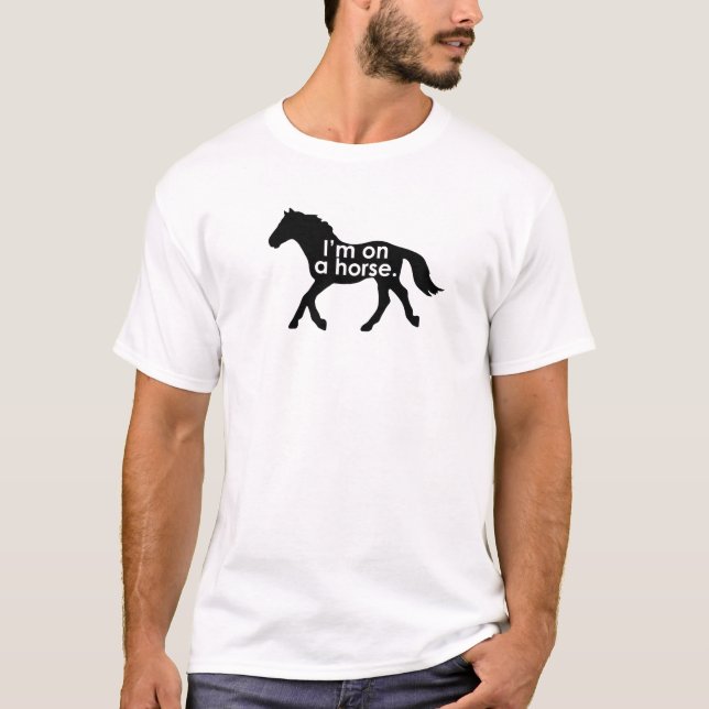 Mig förmiddag på en hästutslagsplatsskjorta tee shirt (Framsida)